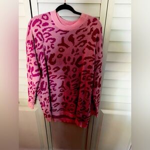 Zebra pink sweater.